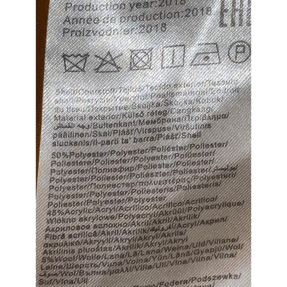 Vila Vicamdom Loose Coat - Size EU 44 (US 12 or XL) - Soft in Warm Gold Color - Picture 9 of 11